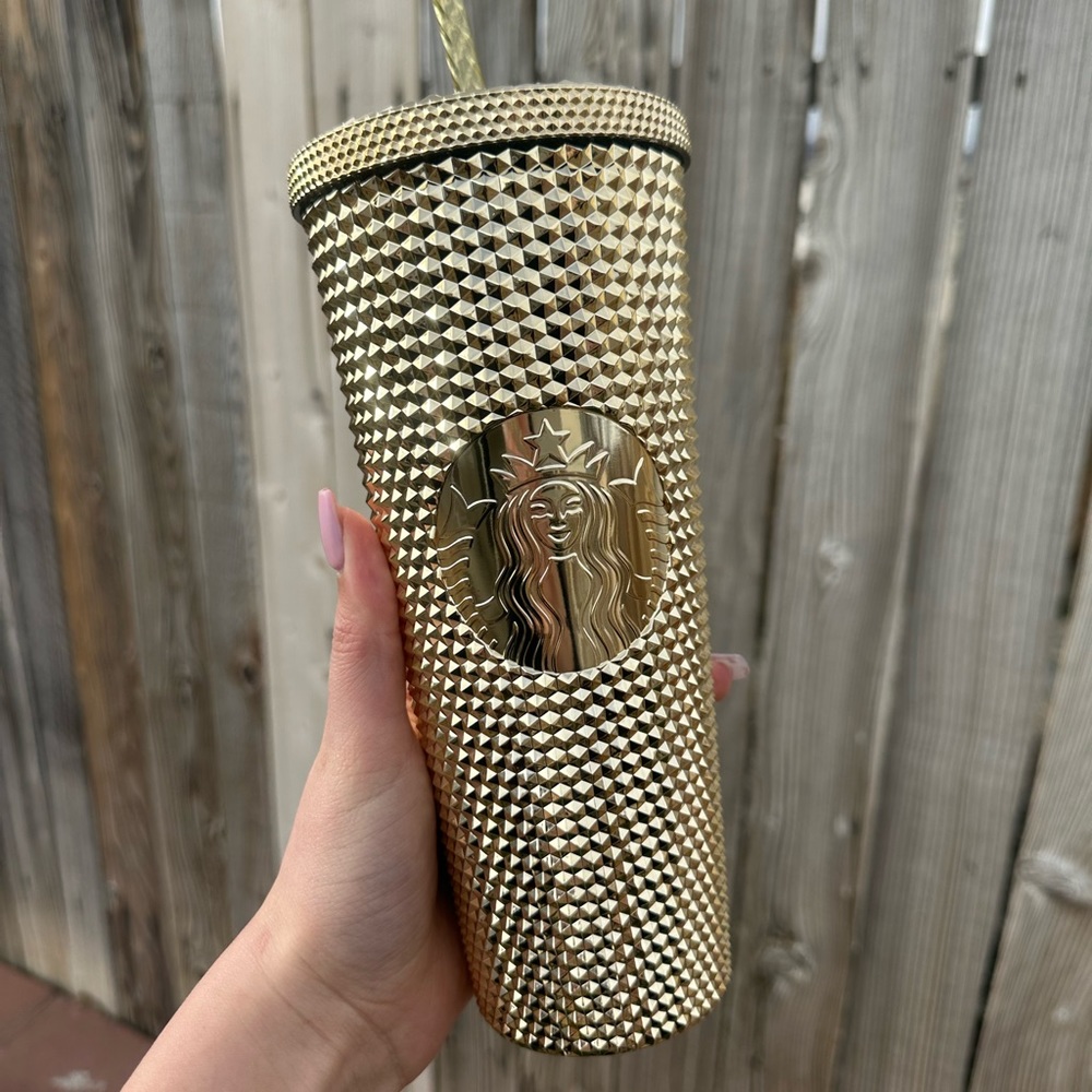 Starbucks 💛 Gold Studded Tumbler
